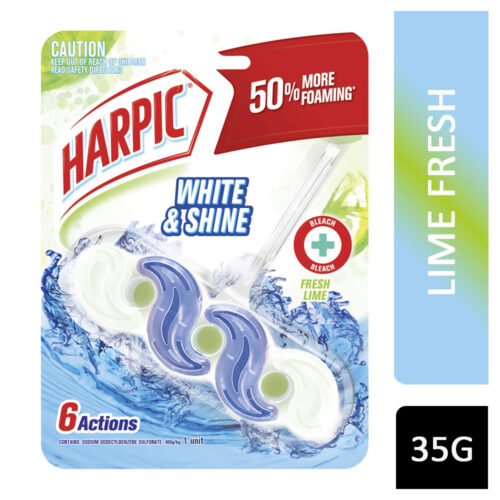 Harpic White & Shine Rim Block Fresh Lime 35g