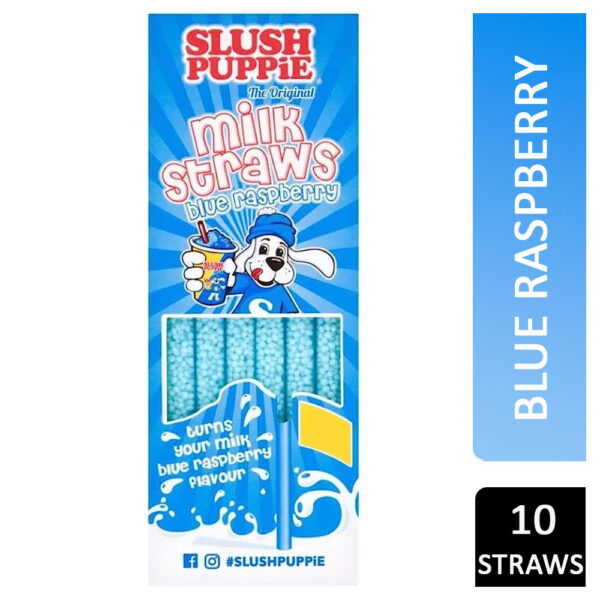 Slush Puppie Milk Straws Blue Raspberry 10s