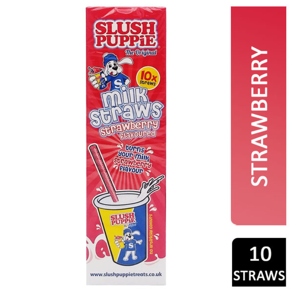 Slush Puppie Milk Straws Strawberry 10s