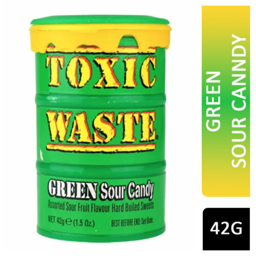 Toxic Waste Green Sour Candy 42g
