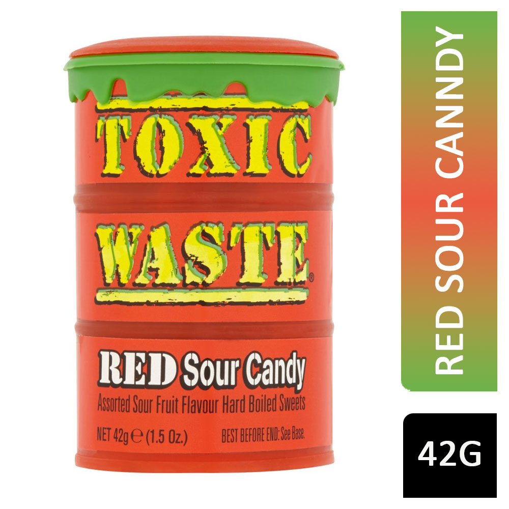 Toxic Waste Red Sour Candy 42g
