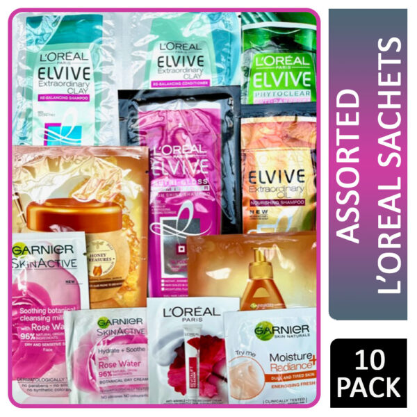 Assorted L'Oreal Sachets 10 Pack