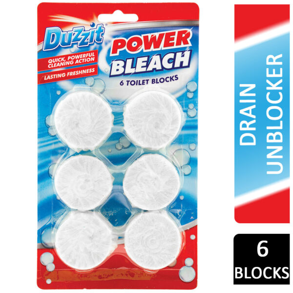 Duzzit Power Bleach Toilet Blocks 6s