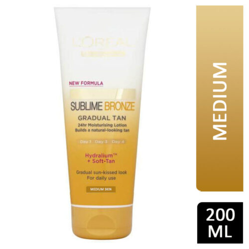 L'Oreal Sublime Bronze Gradual Tan Medium Skin 200ml