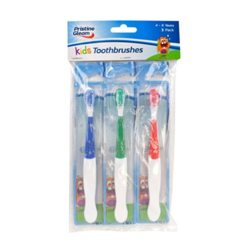 Pristine Gleam Kids Toothbrushes 3 Pack