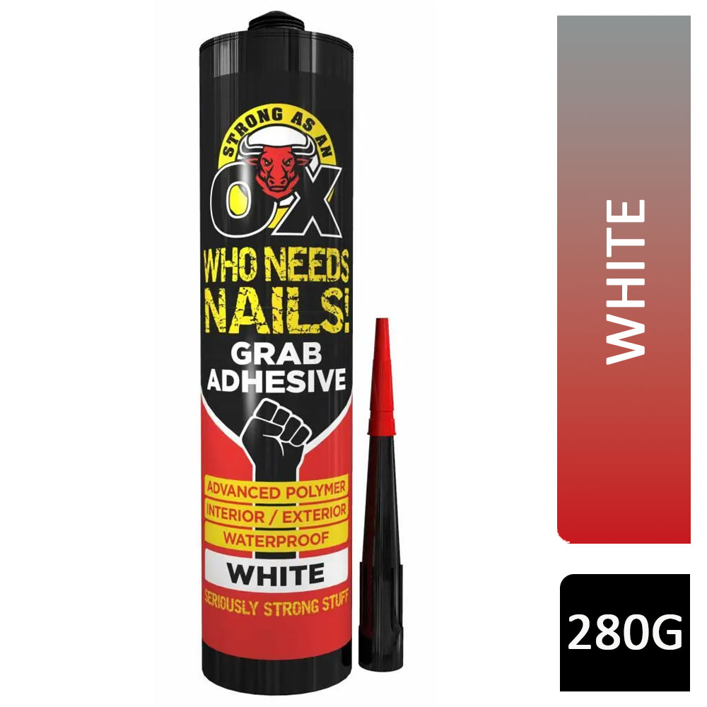 Strong As An Ox Who Needs Nails! Adhesive White 280g