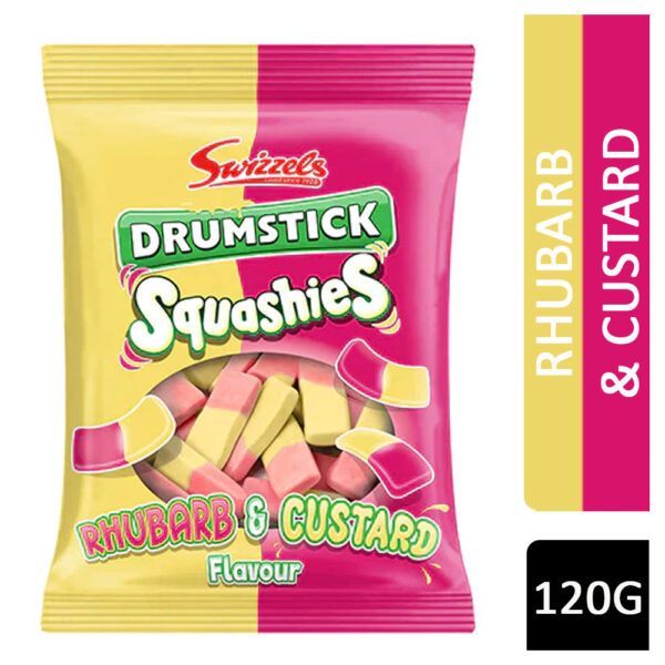 Swizzels Drumstick Squashies Rhubarb & Custard 120g