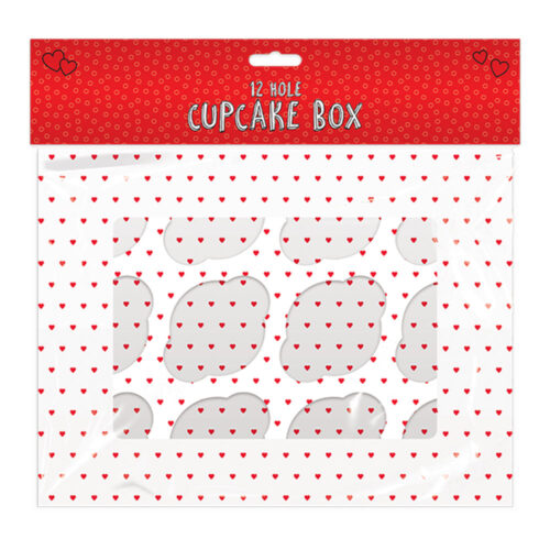 Valentine's 12 Hole Cupcake Box
