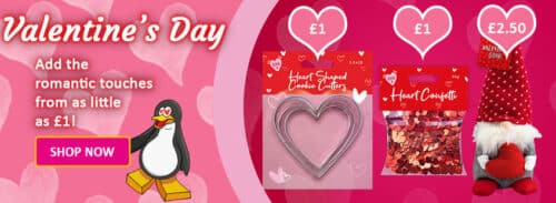 Valentine's Day at Online Pound Store