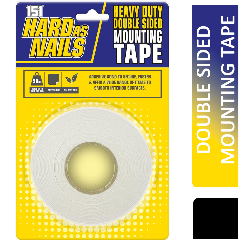 151 Hard As Nails Heavy Duty Double Sided Tape 5m x 24mm