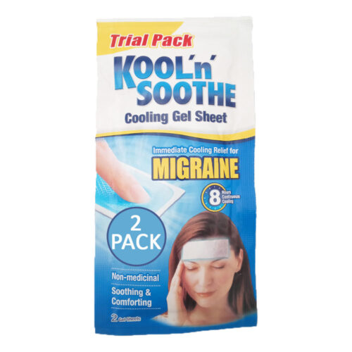 Kool 'n' Soothe Migraine Cooling Gel Sheet 2 Pack