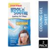 Kool 'n' Soothe Migraine Cooling Gel Sheet 2 Pack