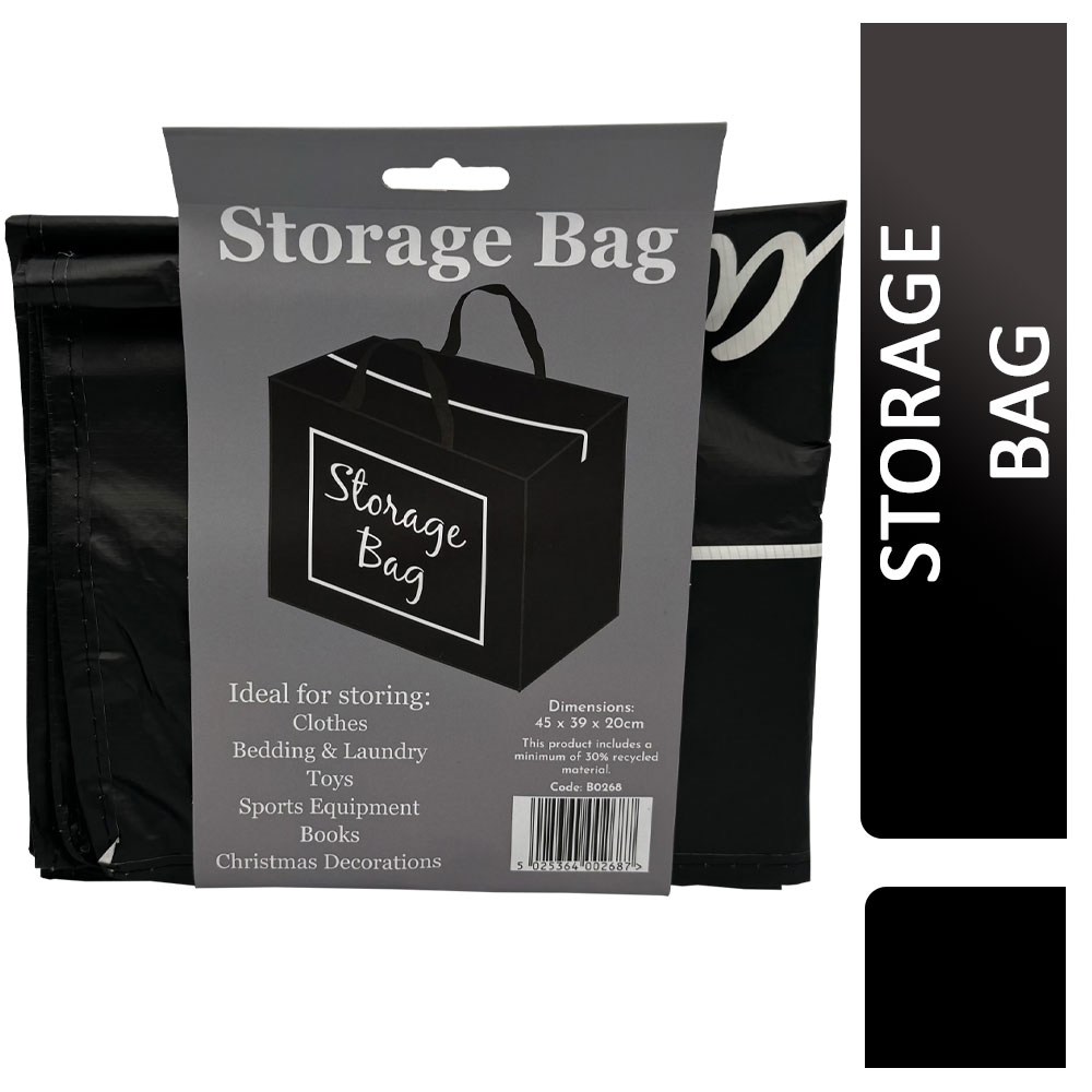 Large Black Storage Bag