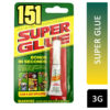151 Super Glue Bonds In Seconds 3g
