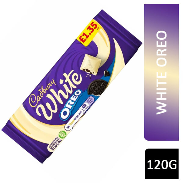 Cadbury White Oreo Chocolate Bar 120g