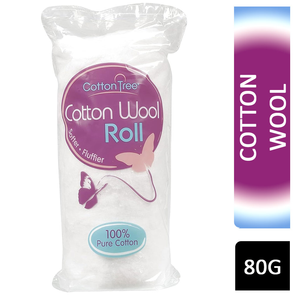 Cotton Tree Cotton Wool Roll 80g