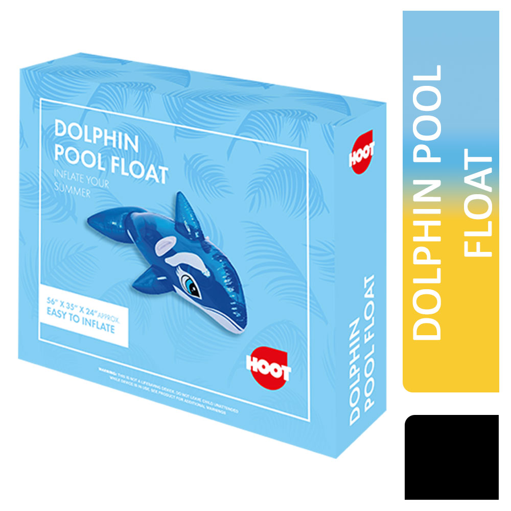 Hoot Inflatable Dolphin Pool Float 56''