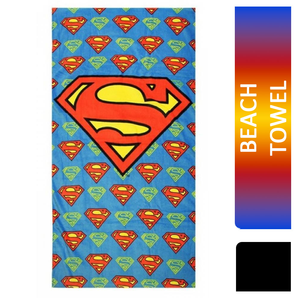 Superman Emblem Beach Towel