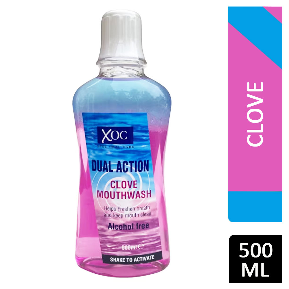 XOC Dual Action Mouthwash Clove 500ml