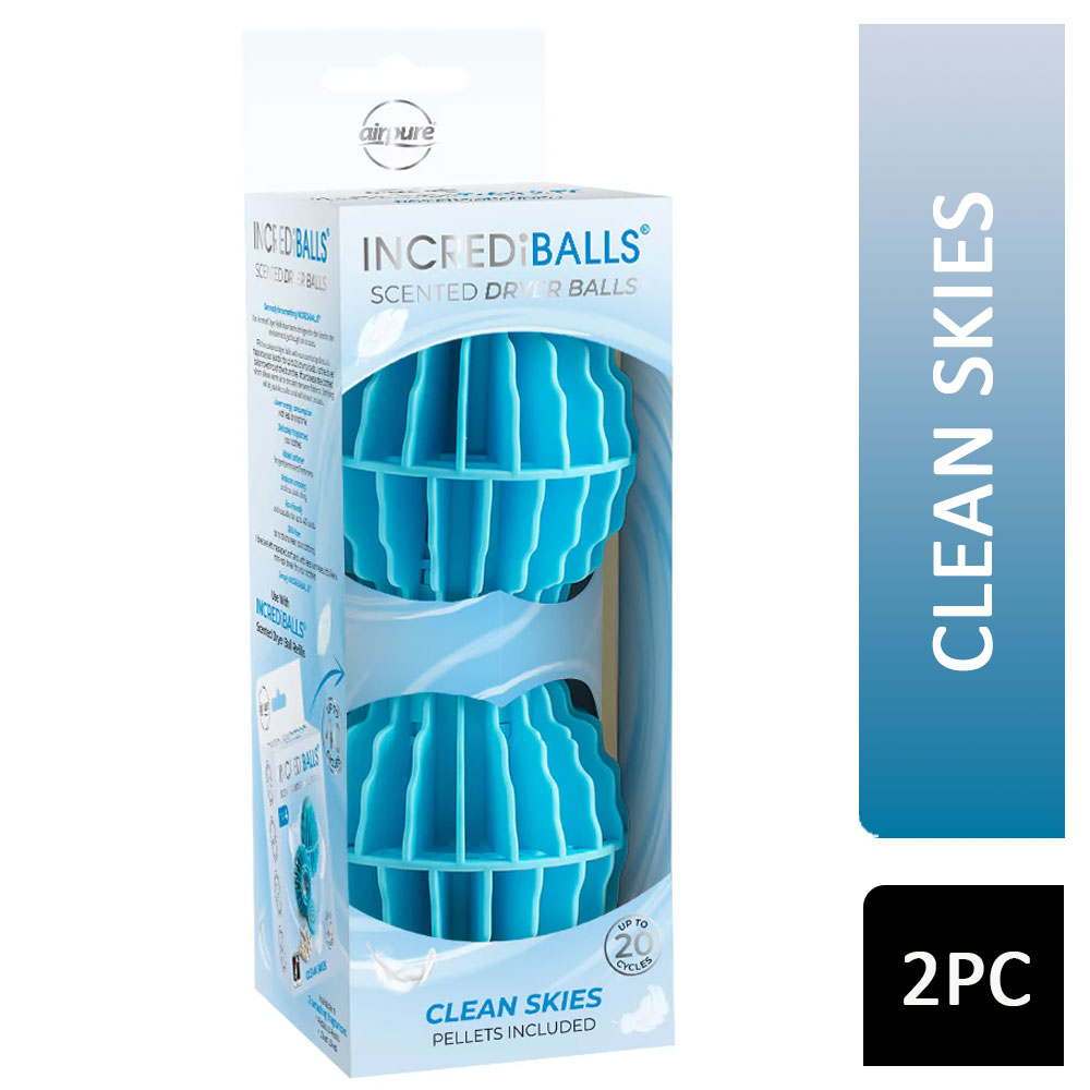 AirPure IncrediBalls Dryer Balls Starter Pack Clean Skies 2s