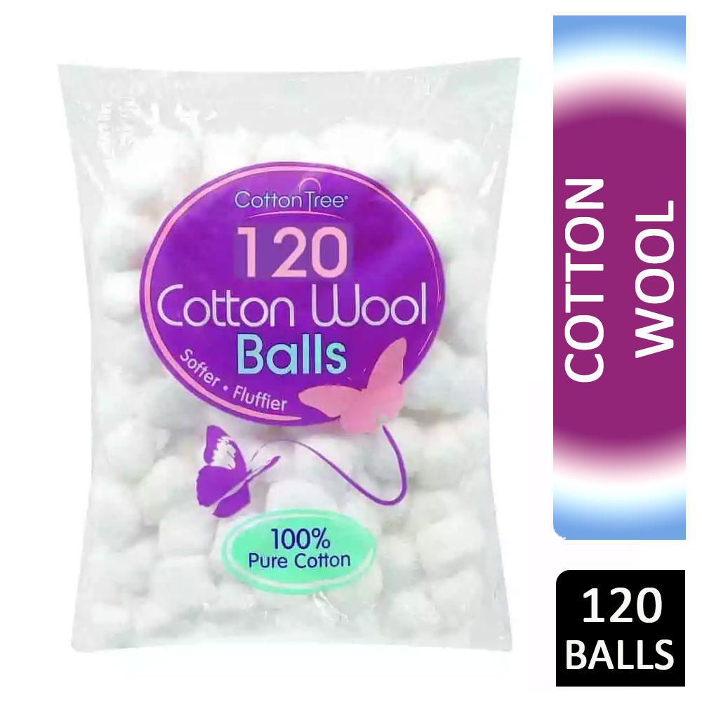 Cotton Tree Cotton Wool Balls 120s