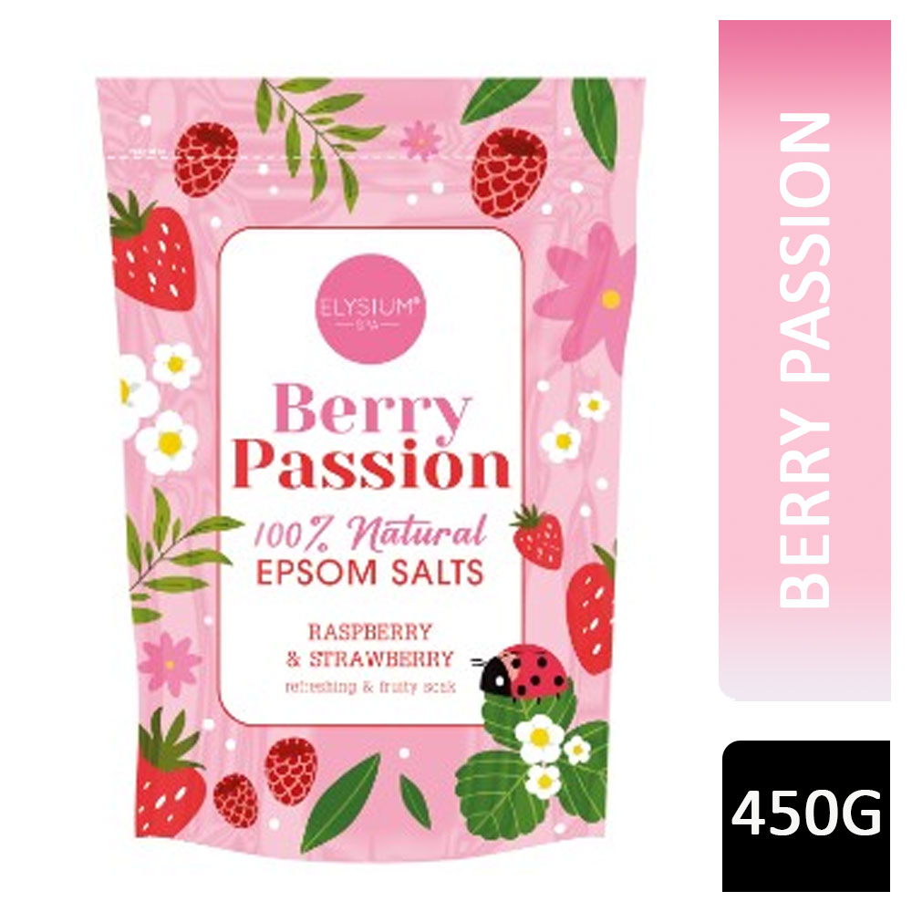 Elysium Spa Epsom Salts Berry Passion 450g