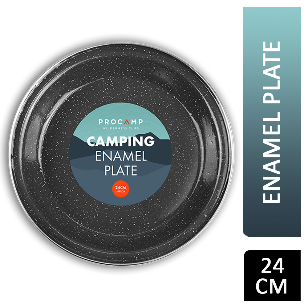 ProCamp Camping Enamel Plate 24cm