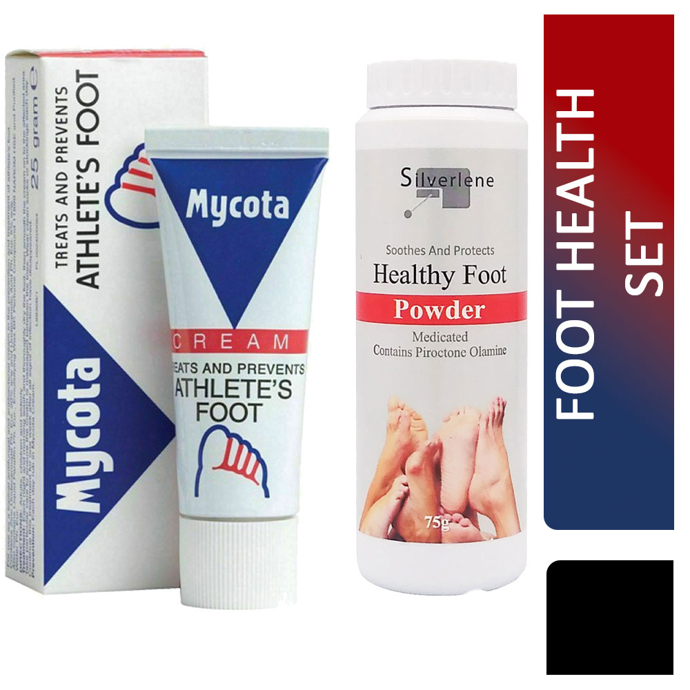 Silverlene & Mycota Foot Health Powder & Cream Set