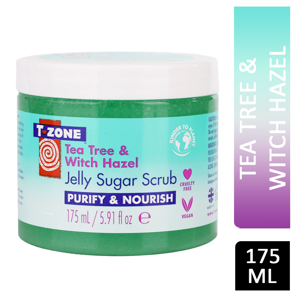 T-Zone Jelly Sugar Scrub Tea Tree & Witch Hazel 175ml