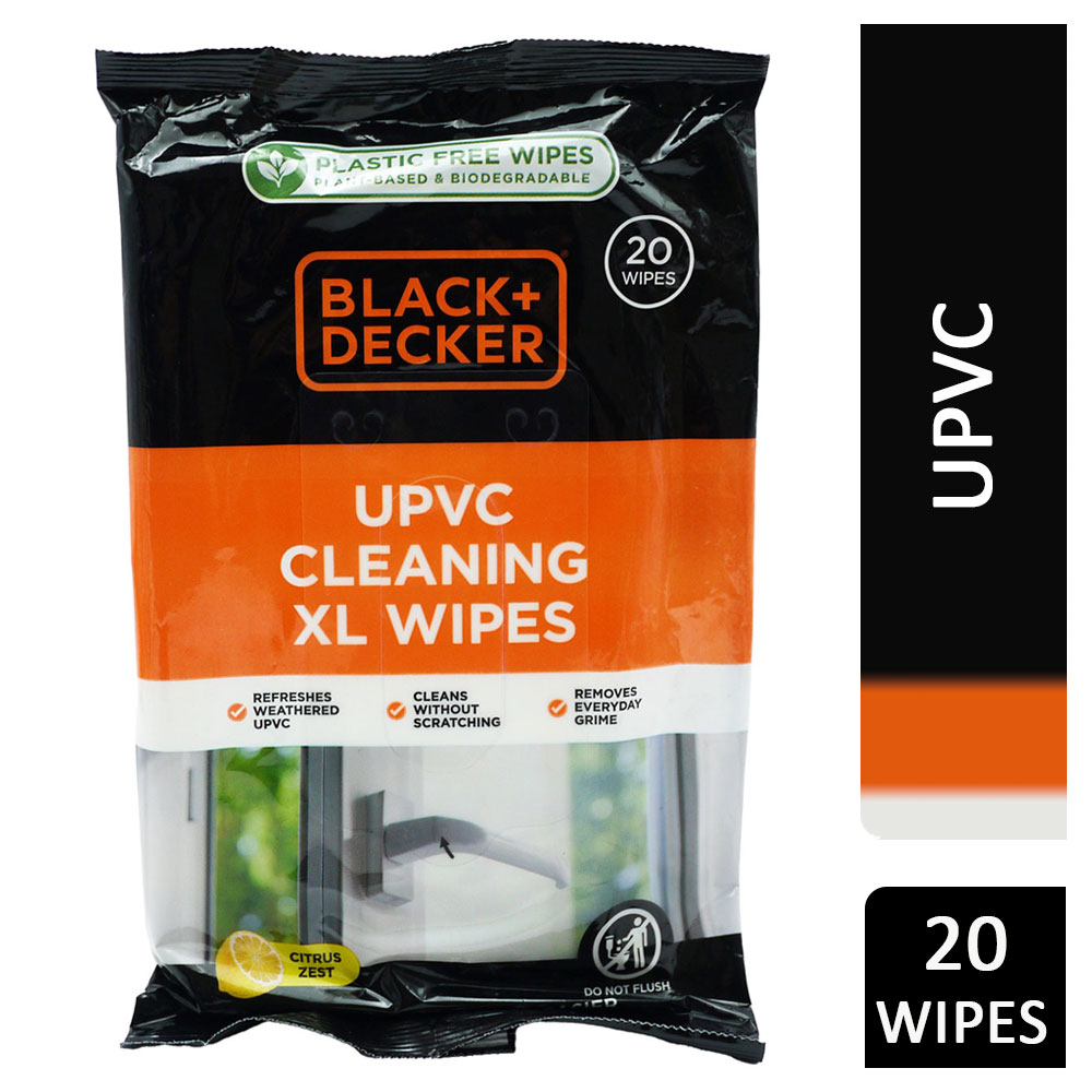 Black + Decker uPVC Cleaning Wipes 20s