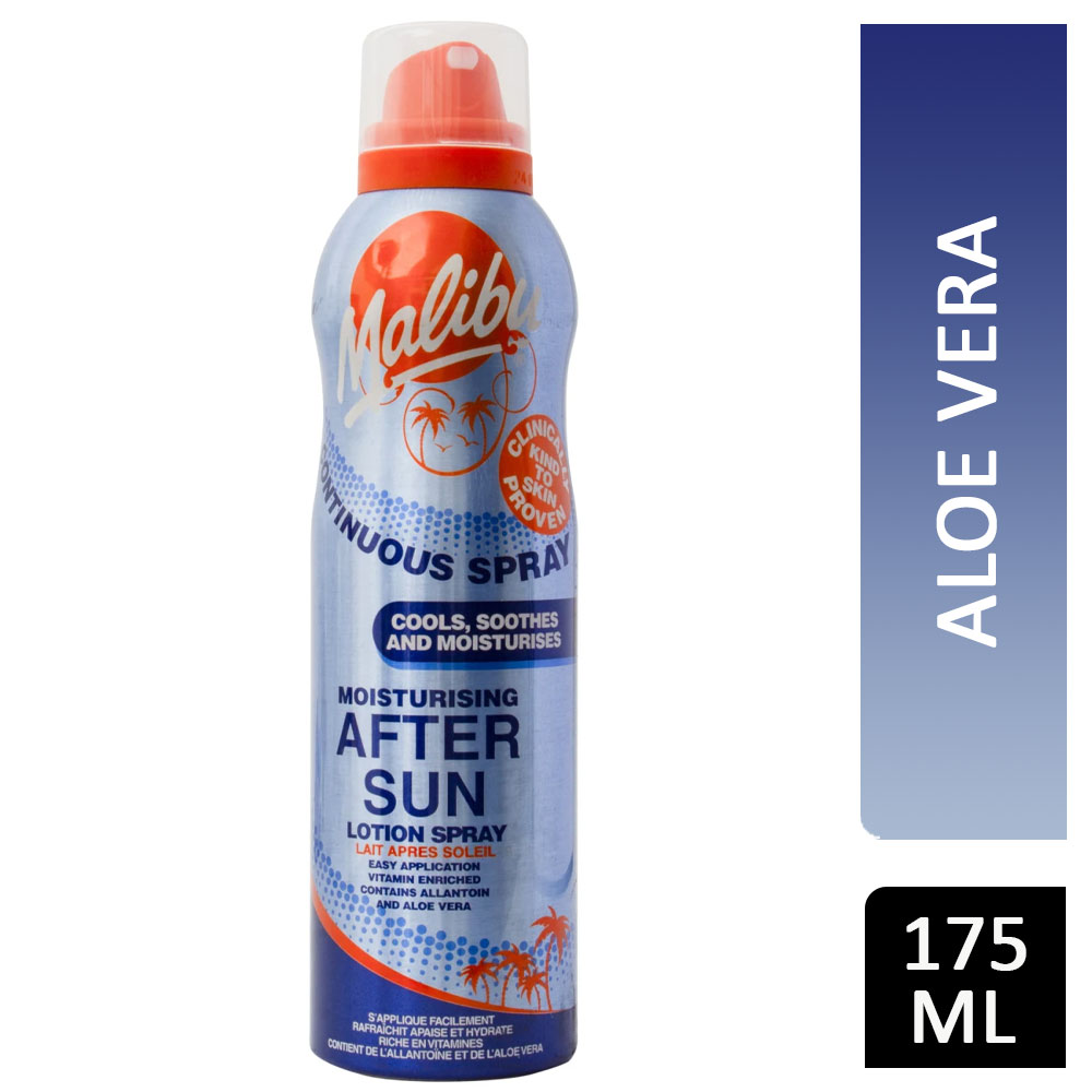 Malibu After Sun Lotion Spray Aloe Vera 175ml