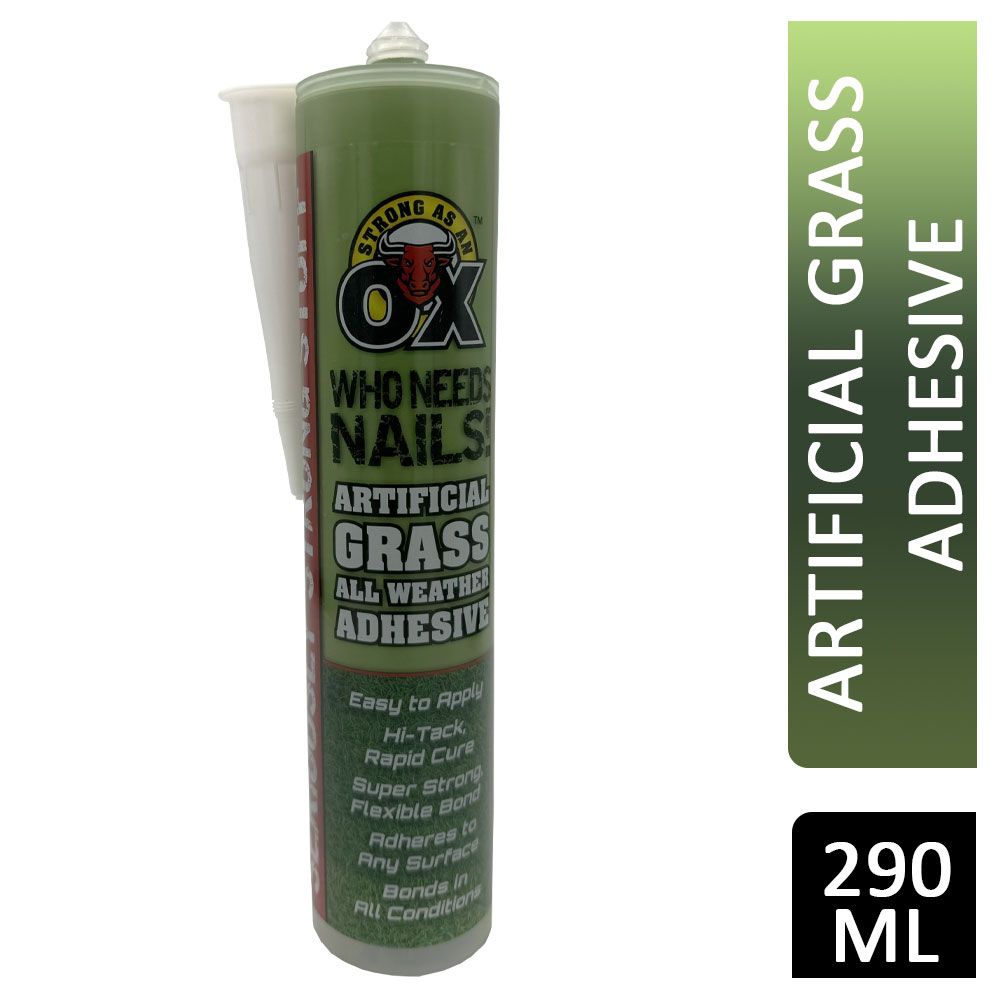 Strong As An OX Who Needs Nails Artificial Grass All Weather Adhesive 290ml