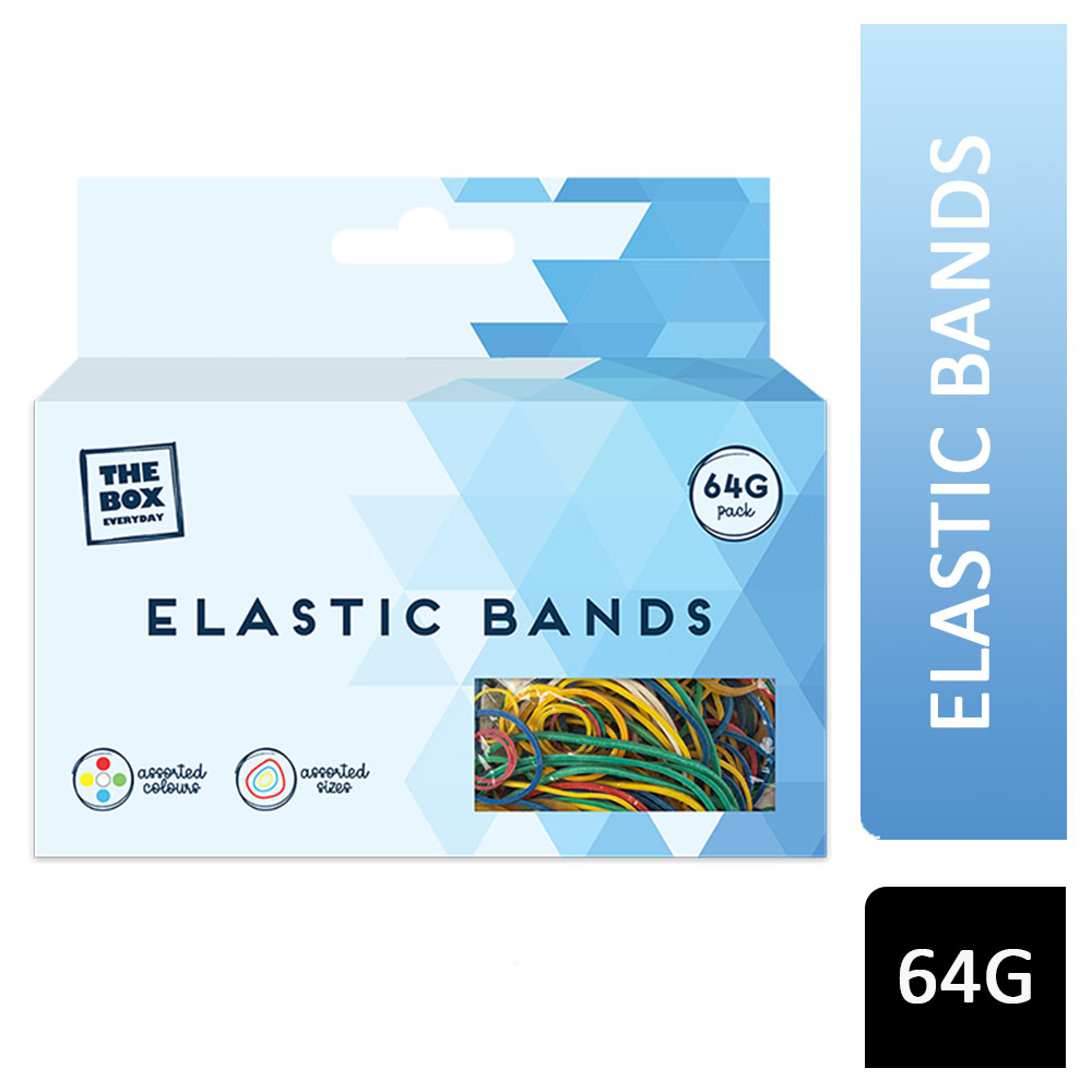 The Box Assorted Elastic Bands 64g