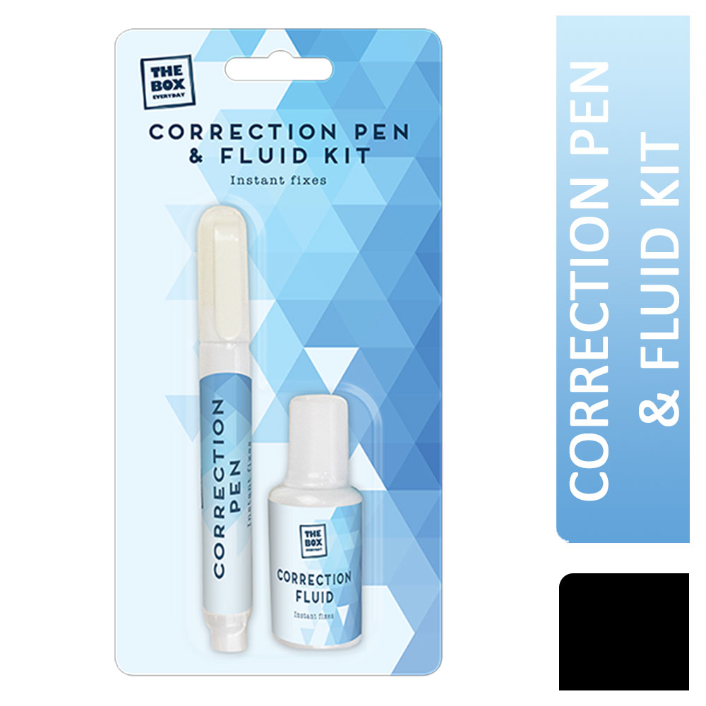 The Box Correction Pen & Fluid Kit