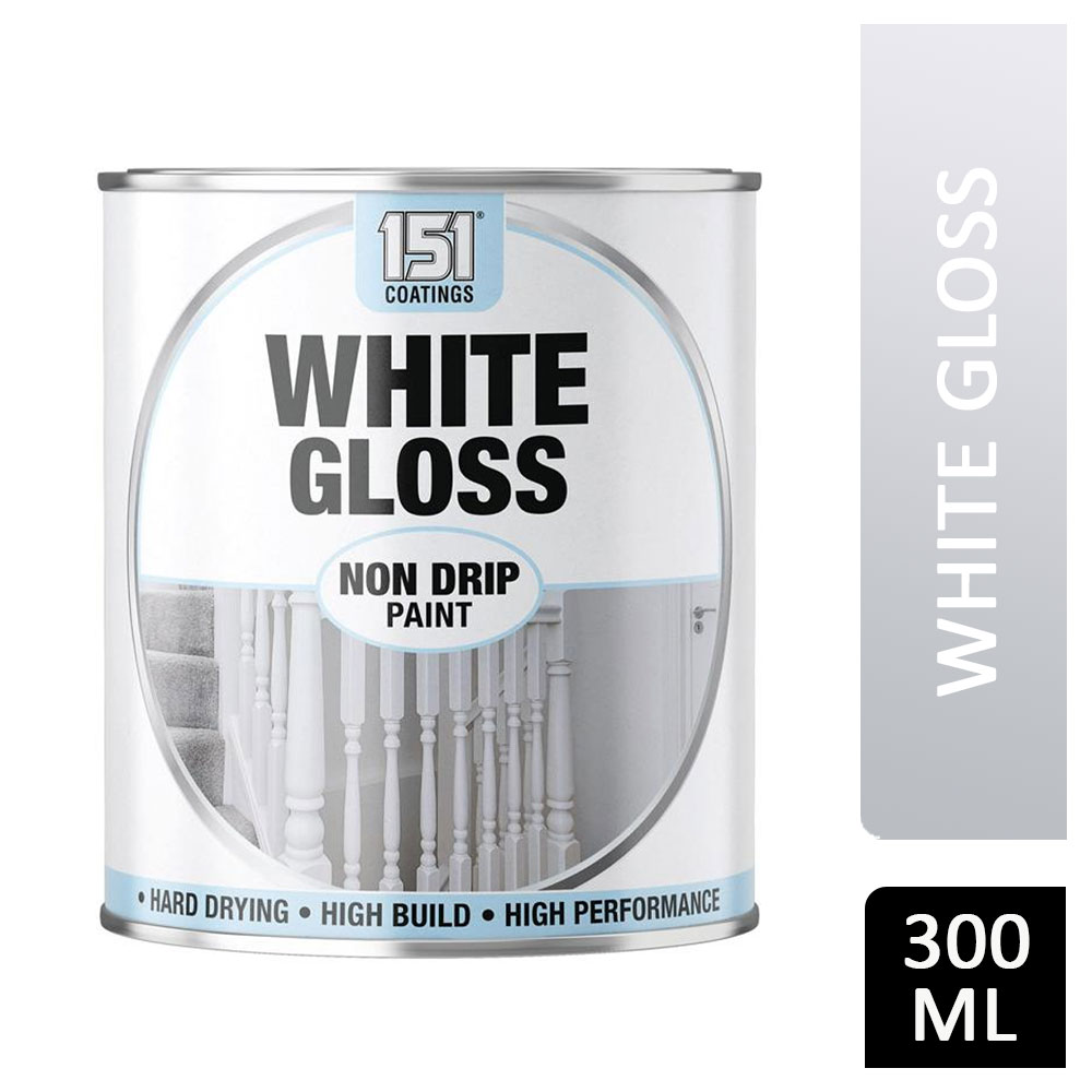 151 Non-Drip Paint White Gloss 300ml