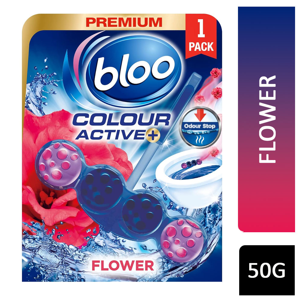 Bloo Colour Active Toilet Block Flower 50g