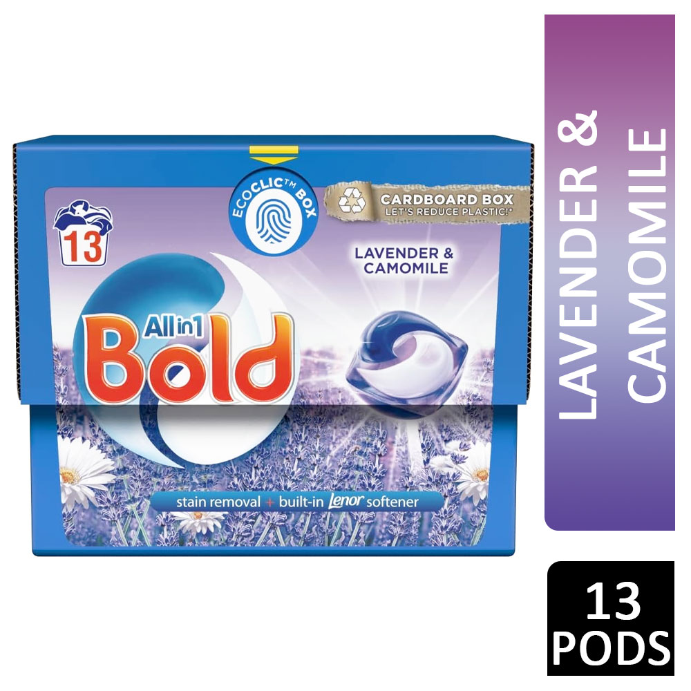 Bold All-In-1 Laundry Pods Lavender & Camomile 13s