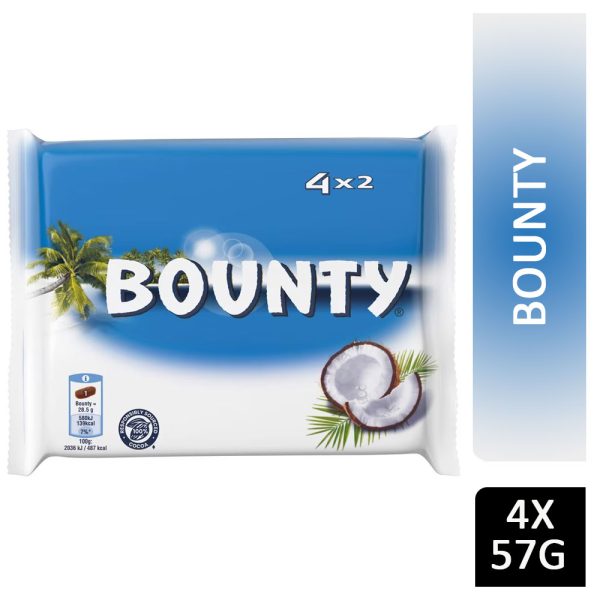 Bounty Duo Chocolate Bars 4x57g