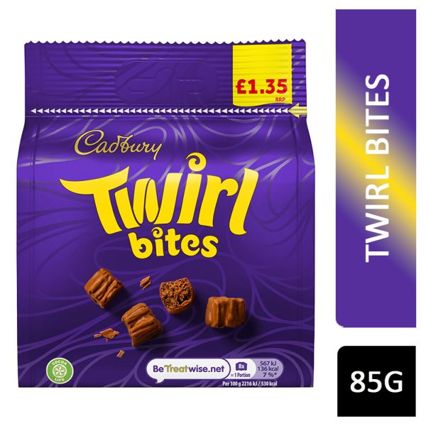Cadbury Twirl Bites Chocolates 85g