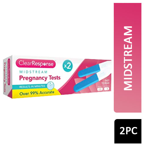Clear Response Midstream Pregnancy Tests 2pk
