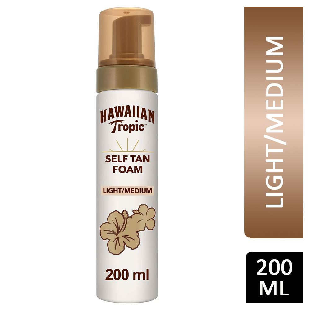 Hawaiian Tropic Self Tanning Foam Light Medium 200ml