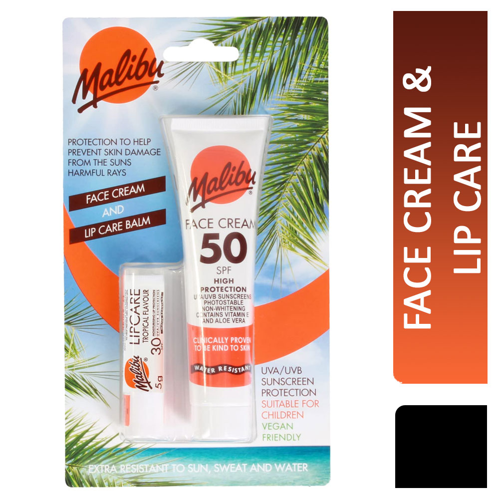 Malibu Face Cream & Lip Balm Set 2pc