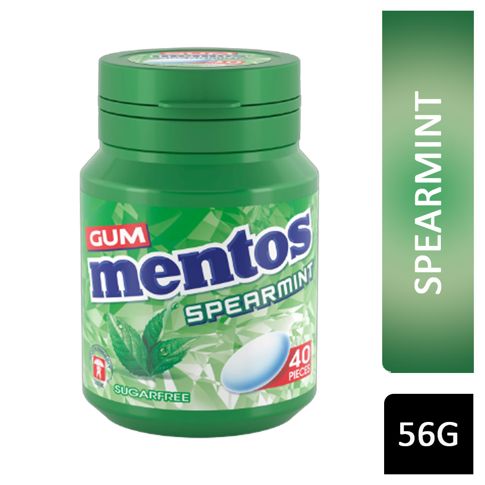Mentos Sugar Free Gum Spearmint 40s