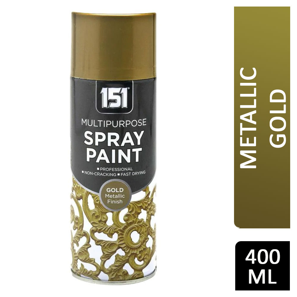151 Multipurpose Spray Paint Metallic Gold 400ml