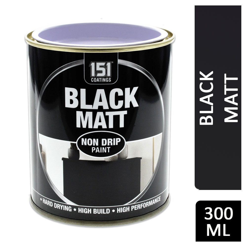 151 Non-Drip Paint Black Matt 300ml