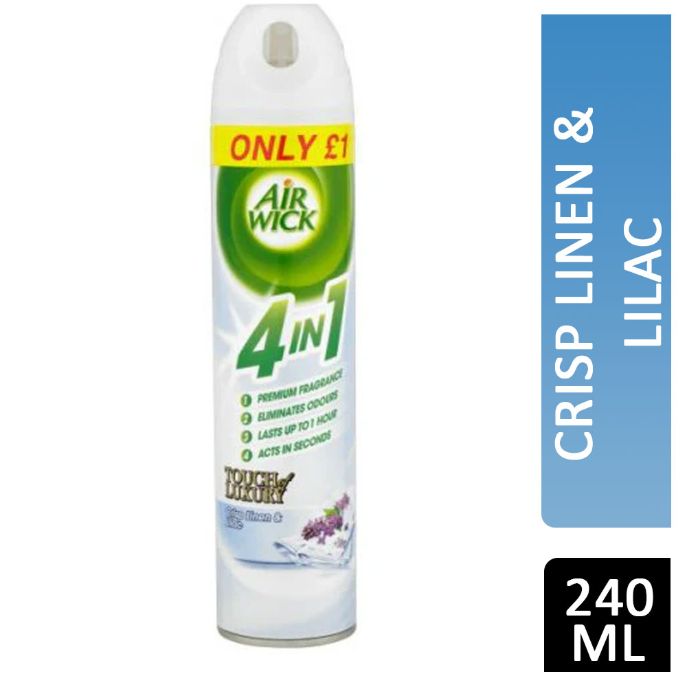 Air Wick Air Freshener Crisp Linen & Lilac 4 In 1 240ml