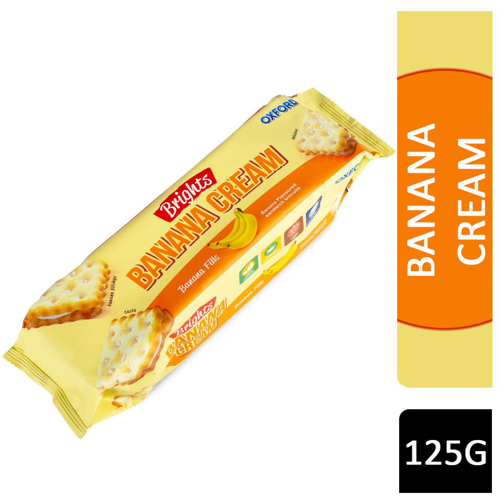Brights Banana Cream Sandwich Biscuits 125g
