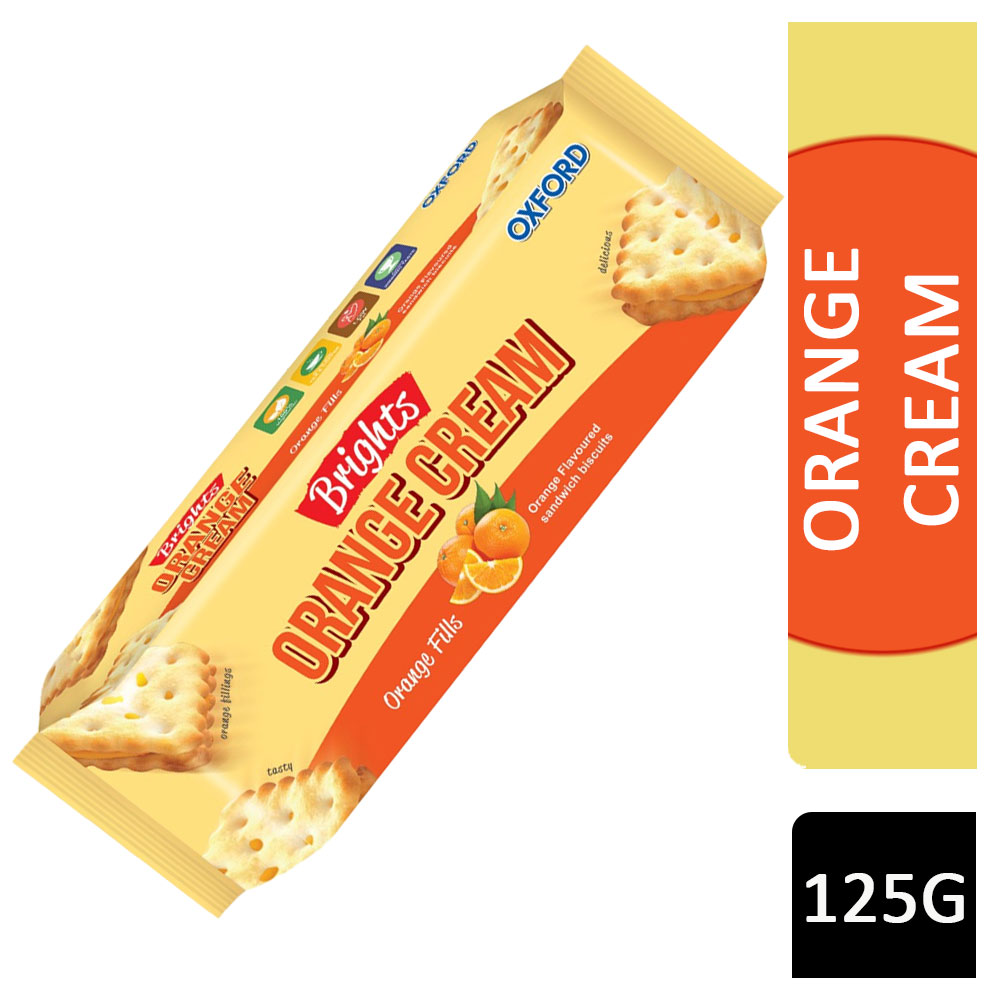 Brights Orange Cream Sandwich Biscuits 125g