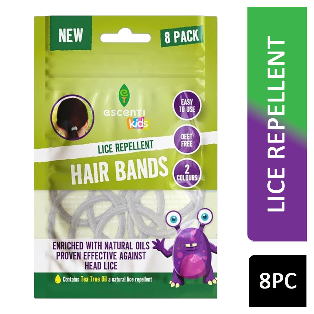 Escenti Kids Lice Repellent Hair Bands 8s