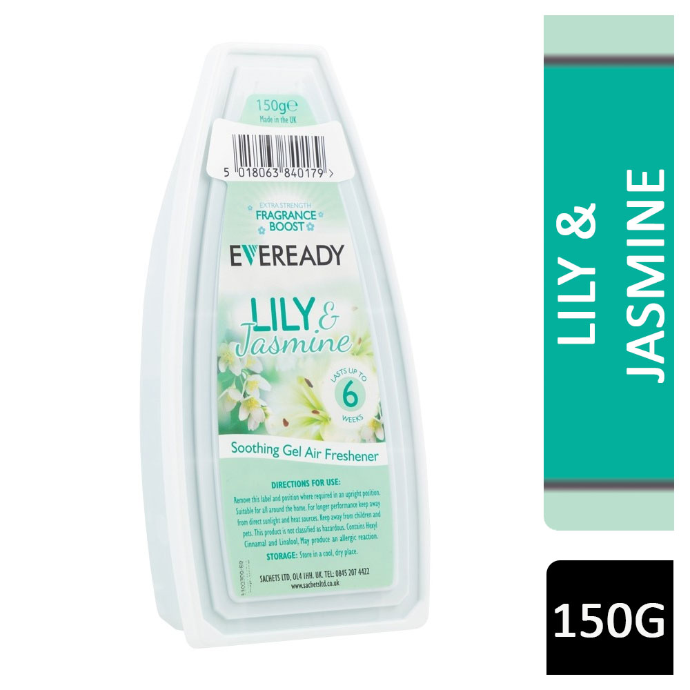 Eveready Soothing Gel Air Freshener Lily & Jasmine 150g